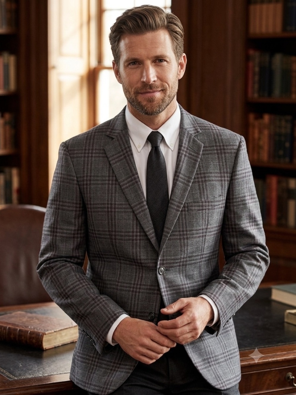 Jos A Bank Traveler 100% Wool Glen Plaid Blazer Mens 41R Sportcoat Preppy